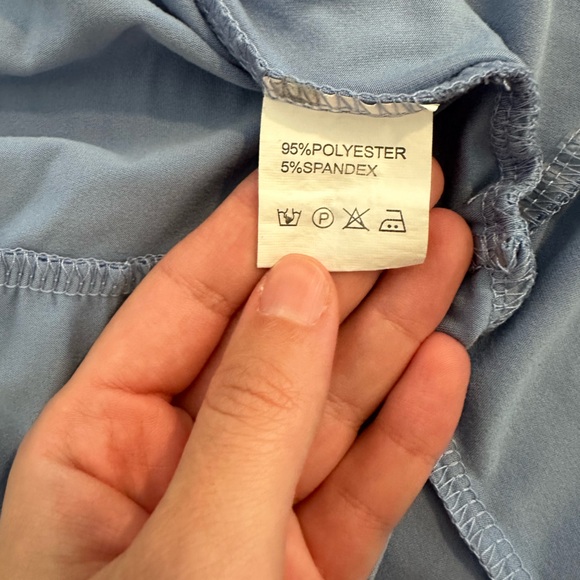 Maternity Smocked Short Sleeve Summer Dress V Neck Boho Ruffle Casual Swing Midi - Picture 9 of 11